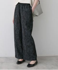 Dessin / デッサン ショート・ハーフ・半端丈パンツ | 【洗える】ボタニカル柄リラクシーパンツ