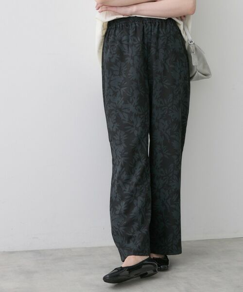 Dessin / デッサン ショート・ハーフ・半端丈パンツ | ボタニカル柄リラクシーパンツ | 詳細13