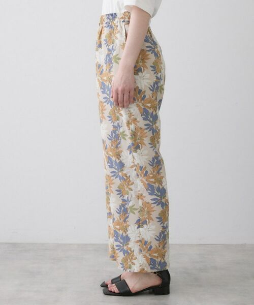 Dessin / デッサン ショート・ハーフ・半端丈パンツ | ボタニカル柄リラクシーパンツ | 詳細18