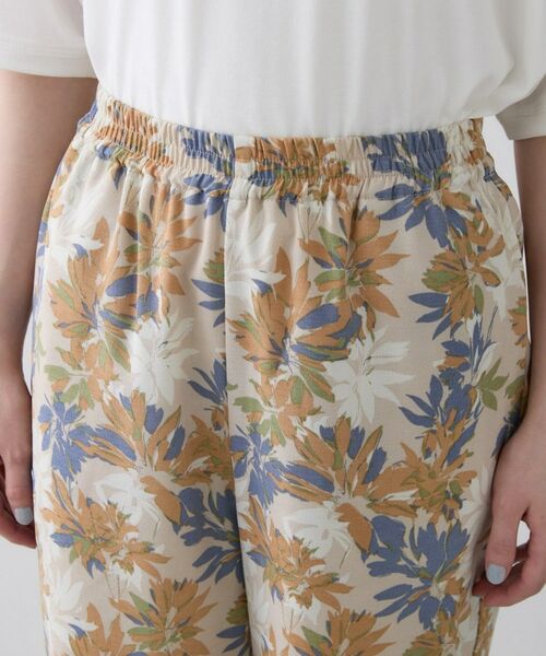 Dessin / デッサン ショート・ハーフ・半端丈パンツ | ボタニカル柄リラクシーパンツ | 詳細20
