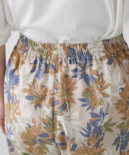 Dessin / デッサン ショート・ハーフ・半端丈パンツ | ボタニカル柄リラクシーパンツ | 詳細21