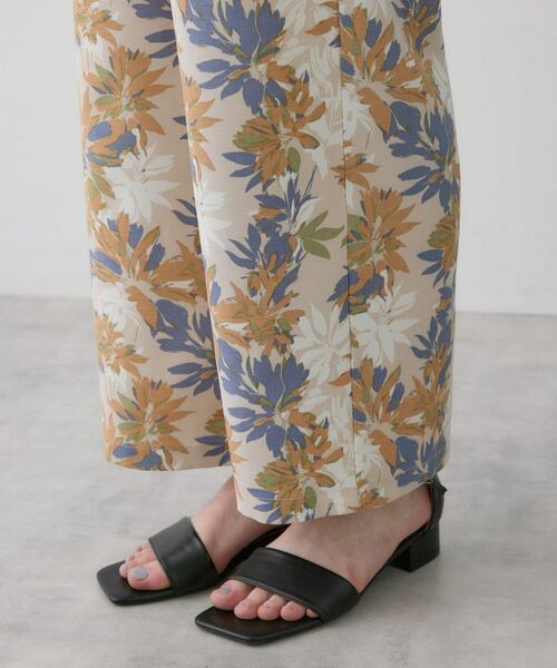 Dessin / デッサン ショート・ハーフ・半端丈パンツ | 【洗える】ボタニカル柄リラクシーパンツ | 詳細25