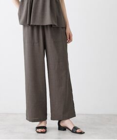 Dessin / デッサン パンツ | 【接触冷感／ウエストゴム／洗える／UVカット】イージーワイドパンツ