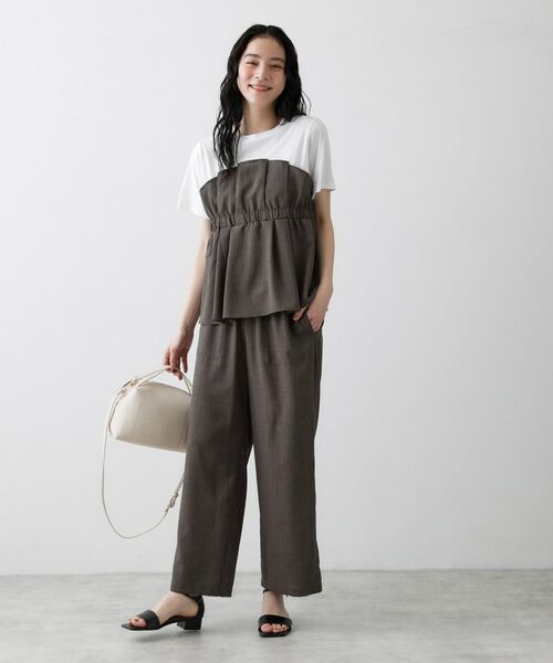 Dessin / デッサン パンツ | 【接触冷感／ウエストゴム／洗える／UVカット】イージーワイドパンツ | 詳細10