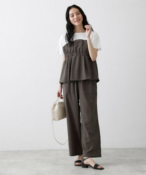 Dessin / デッサン パンツ | 【接触冷感／ウエストゴム／洗える／UVカット】イージーワイドパンツ | 詳細11