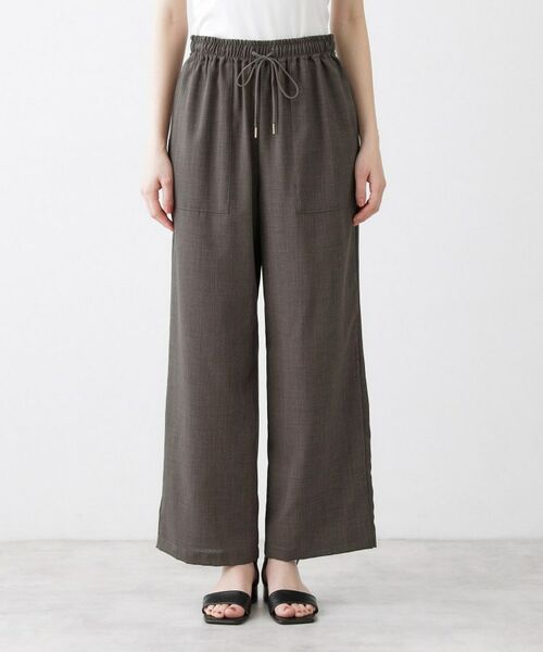 Dessin / デッサン パンツ | 【接触冷感／ウエストゴム／洗える／UVカット】イージーワイドパンツ | 詳細13