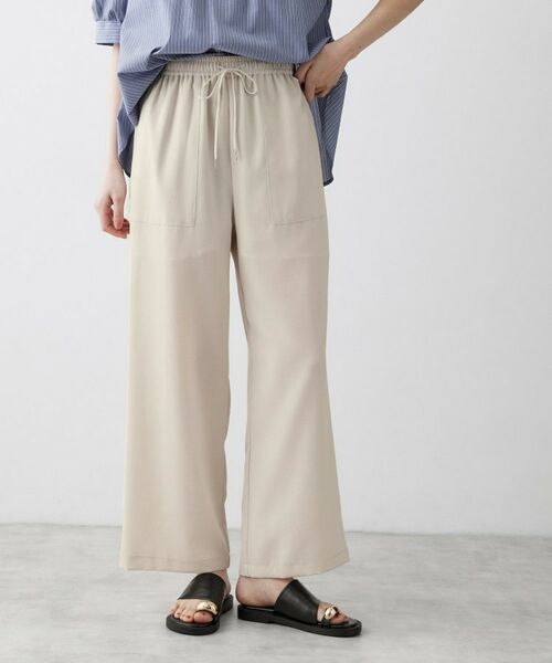 Dessin / デッサン パンツ | 【接触冷感／ウエストゴム／洗える／UVカット】イージーワイドパンツ | 詳細5
