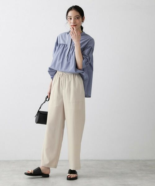 Dessin / デッサン パンツ | 【接触冷感／ウエストゴム／洗える／UVカット】イージーワイドパンツ | 詳細7