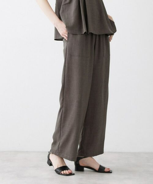 Dessin / デッサン パンツ | 【接触冷感／ウエストゴム／洗える／UVカット】イージーワイドパンツ | 詳細9