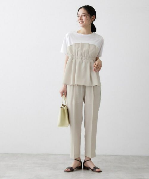 Dessin / デッサン パンツ | 【接触冷感／ウエストゴム／洗える／UVカット】イージーテーパードパンツ | 詳細10