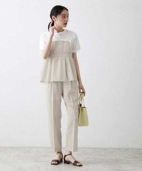 Dessin / デッサン パンツ | 【接触冷感／ウエストゴム／洗える／UVカット】イージーテーパードパンツ | 詳細11