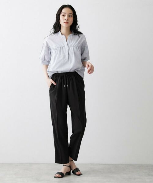 Dessin / デッサン パンツ | 【接触冷感／ウエストゴム／洗える／UVカット】イージーテーパードパンツ | 詳細3