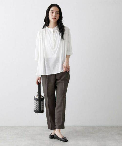 Dessin / デッサン パンツ | 【接触冷感／ウエストゴム／洗える／UVカット】イージーテーパードパンツ | 詳細6