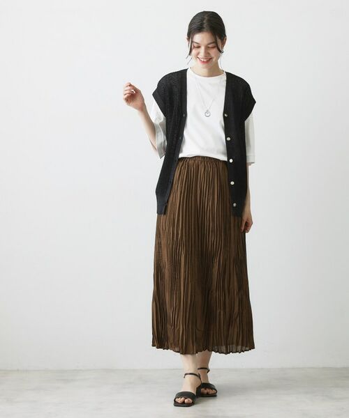 Dessin / デッサン スカート | 【洗える】ワッシャープリーツスカート | 詳細6