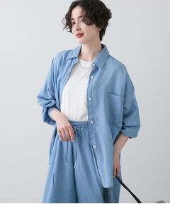 Dessin / デッサン シャツ・ブラウス | 【洗える】2オンスシアーデニムシャツ