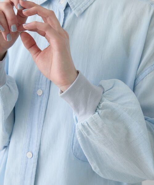 Dessin / デッサン シャツ・ブラウス | 【洗える】2オンスシアーデニムシャツ | 詳細14