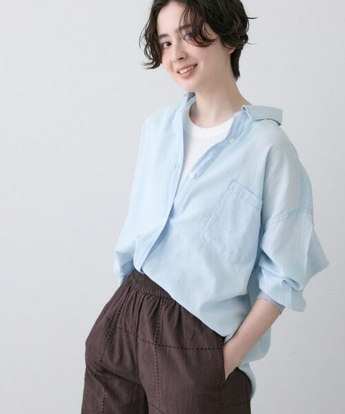 Dessin / デッサン シャツ・ブラウス | 【洗える】2オンスシアーデニムシャツ | 詳細2