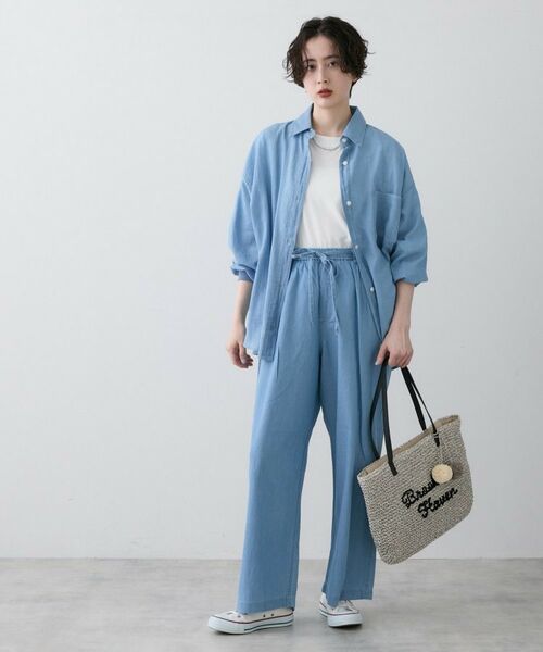 Dessin / デッサン シャツ・ブラウス | 【洗える】2オンスシアーデニムシャツ | 詳細7