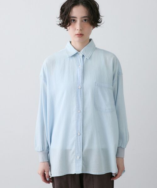 Dessin / デッサン シャツ・ブラウス | 【洗える】2オンスシアーデニムシャツ | 詳細9