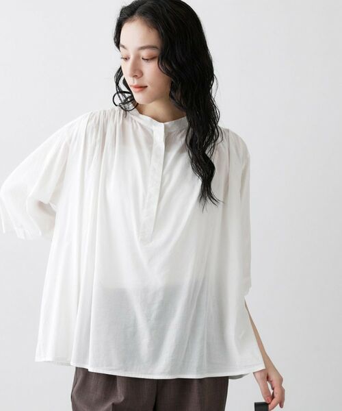 Dessin / デッサン シャツ・ブラウス | 【洗える】ソフトコットンレーヨンブラウス | 詳細2