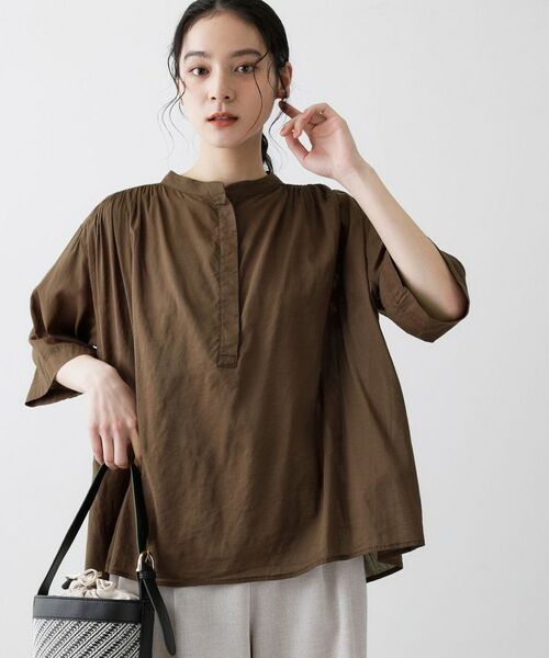 Dessin / デッサン シャツ・ブラウス | 【洗える】ソフトコットンレーヨンブラウス | 詳細6