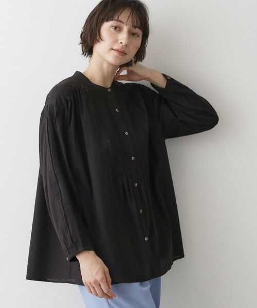 Dessin / デッサン シャツ・ブラウス | インドコットンブラウス（ブラック(019)）