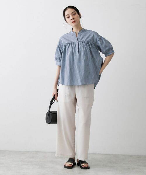 Dessin / デッサン シャツ・ブラウス | ストライプスキッパーシャツ | 詳細11