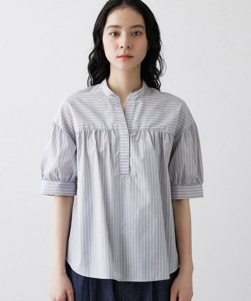 Dessin / デッサン シャツ・ブラウス | ストライプスキッパーシャツ | 詳細13