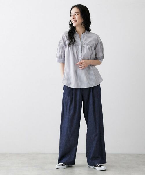 Dessin / デッサン シャツ・ブラウス | ストライプスキッパーシャツ | 詳細2