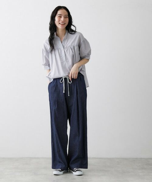 Dessin / デッサン シャツ・ブラウス | ストライプスキッパーシャツ | 詳細3