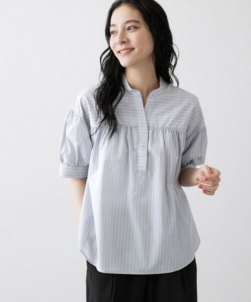 Dessin / デッサン シャツ・ブラウス | ストライプスキッパーシャツ | 詳細5