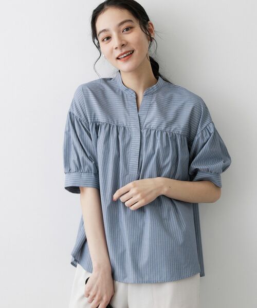 Dessin / デッサン シャツ・ブラウス | ストライプスキッパーシャツ | 詳細9