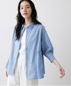 Dessin / デッサン シャツ・ブラウス | 切替フレアストライプシャツ