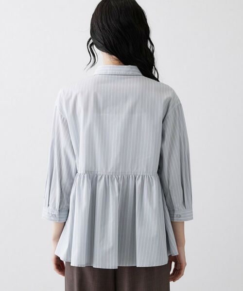 Dessin / デッサン シャツ・ブラウス | 切替フレアストライプシャツ | 詳細15