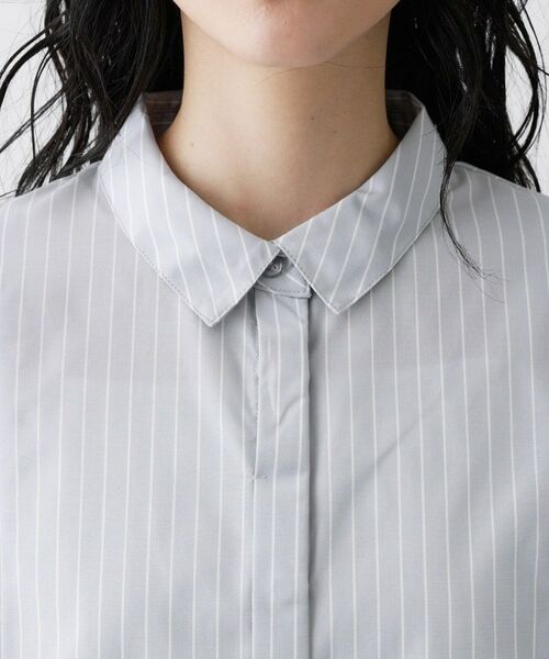 Dessin / デッサン シャツ・ブラウス | 切替フレアストライプシャツ | 詳細16