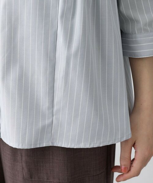 Dessin / デッサン シャツ・ブラウス | 切替フレアストライプシャツ | 詳細18