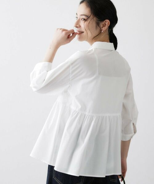 Dessin / デッサン シャツ・ブラウス | 切替フレアストライプシャツ | 詳細2