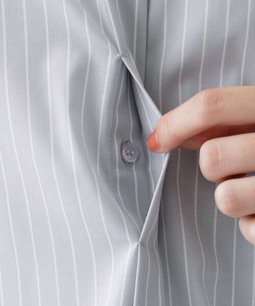 Dessin / デッサン シャツ・ブラウス | 切替フレアストライプシャツ | 詳細20