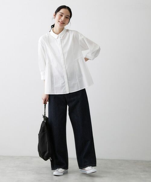 Dessin / デッサン シャツ・ブラウス | 切替フレアストライプシャツ | 詳細3