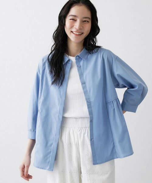 Dessin / デッサン シャツ・ブラウス | 切替フレアストライプシャツ | 詳細5