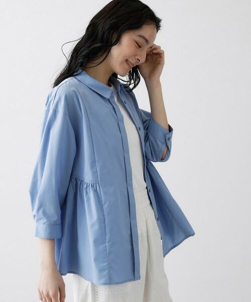 Dessin / デッサン シャツ・ブラウス | 切替フレアストライプシャツ | 詳細6