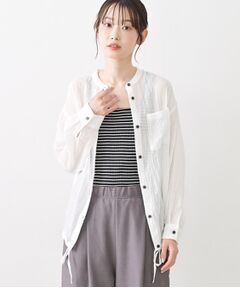 シャンブレーシアードロストリングシャツ