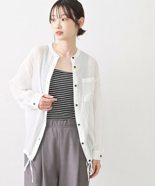 Dessin / デッサン シャツ・ブラウス | シャンブレーシアードロストリングシャツ | 詳細2