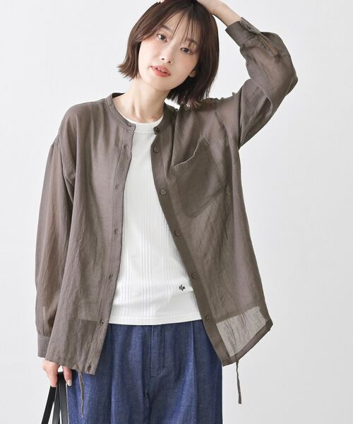 Dessin / デッサン シャツ・ブラウス | シャンブレーシアードロストリングシャツ | 詳細5