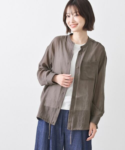 Dessin / デッサン シャツ・ブラウス | シャンブレーシアードロストリングシャツ | 詳細6