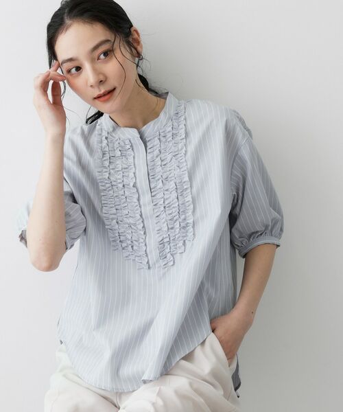 Dessin / デッサン シャツ・ブラウス | フロントフリルブラウス | 詳細10