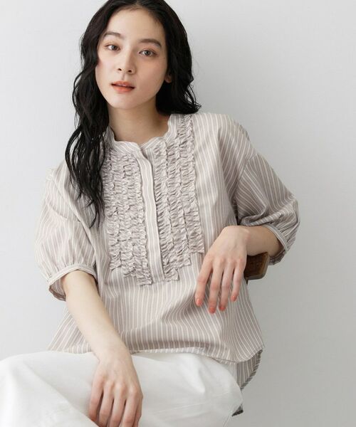 Dessin / デッサン シャツ・ブラウス | フロントフリルブラウス | 詳細2