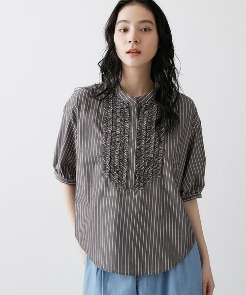 Dessin / デッサン シャツ・ブラウス | フロントフリルブラウス | 詳細5