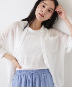 Dessin / デッサン シャツ・ブラウス | シアーカラーシャツ