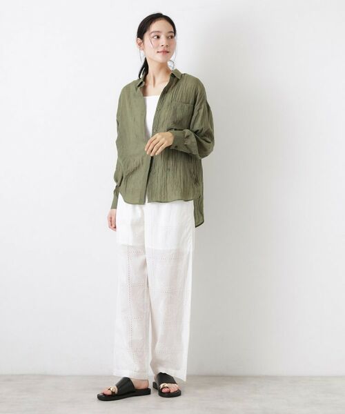 Dessin / デッサン シャツ・ブラウス | シアーカラーシャツ | 詳細10